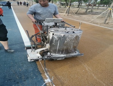 阳泉阳泉景区标线施工